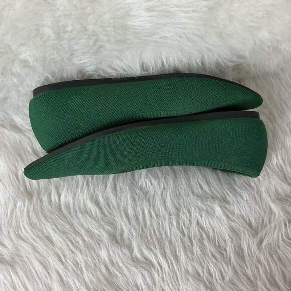Vivaia Green Pointed Toe Ballet Flats EU 43 US 11 - Picture 6 of 8